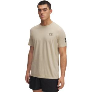 image:imageUnder Armour Mens Freedom Flag Short Sleeve T Shirt290 Desert Sand   Black
