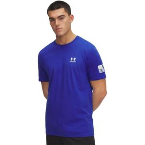 image:imageUnder Armour Mens Freedom Flag Short Sleeve T Shirt400 Royal   White