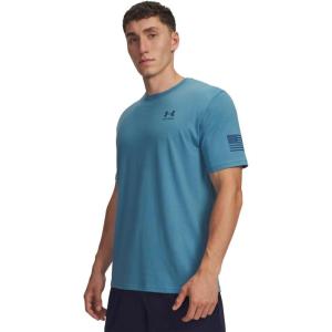image:imageUnder Armour Mens Freedom Flag Short Sleeve T Shirt466 Boundless Blue   Wham Blue