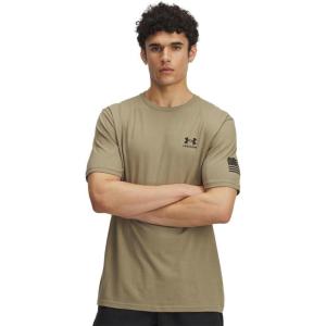 image:imageUnder Armour Mens Freedom Flag Short Sleeve T Shirt499 Federal Tan   Black