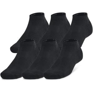 image:imageUnder Armour UnisexAdult Training Cotton Low Socks 6 Pack001 Black  Black  White
