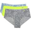 image:imageUnder Armour Womens 3pack Pure Stretch No Show Hipster Underwear Allday Comfort amp Ultrasoft FitMod GrayCoded Blue