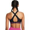 image:imageUnder Armour Womens Crossback Mid Impact Sports Bra004 Black  Black  Astro Pink