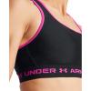 image:imageUnder Armour Womens Crossback Mid Impact Sports Bra005 Black  Rebel Pink  Rebel Pink