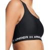 image:imageUnder Armour Womens Crossback Mid Impact Sports Bra006 Black  Black  White