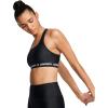 image:imageUnder Armour Womens Crossback Mid Impact Sports Bra006 Black  Black  White