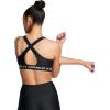 image:imageUnder Armour Womens Crossback Mid Impact Sports Bra006 Black  Black  White