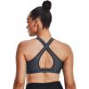 image:imageUnder Armour Womens Crossback Mid Impact Sports Bra012 Pitch Gray   Black