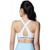 image:imageUnder Armour Womens Crossback Mid Impact Sports Bra101 White  White  Black