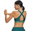 image:imageUnder Armour Womens Crossback Mid Impact Sports Bra338 Rack Green   Hyper Green