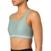 image:imageUnder Armour Womens Crossback Mid Impact Sports Bra348 Silica Green   White