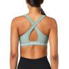 image:imageUnder Armour Womens Crossback Mid Impact Sports Bra348 Silica Green   White