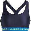 image:imageUnder Armour Womens Crossback Mid Impact Sports Bra403 Washed Navy  Blue Atlantis  High Vis Yellow