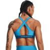 image:imageUnder Armour Womens Crossback Mid Impact Sports Bra419 Capri  Petrol Blue  Capri