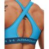 image:imageUnder Armour Womens Crossback Mid Impact Sports Bra419 Capri  Petrol Blue  Capri