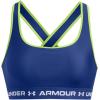 image:imageUnder Armour Womens Crossback Mid Impact Sports Bra432 Tech Blue  Retro Green  White