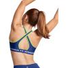 image:imageUnder Armour Womens Crossback Mid Impact Sports Bra432 Tech Blue  Retro Green  White