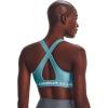 image:imageUnder Armour Womens Crossback Mid Impact Sports Bra433 Glacier Blue   White