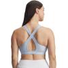 image:imageUnder Armour Womens Crossback Mid Impact Sports Bra453 Blue Calm   White