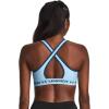 image:imageUnder Armour Womens Crossback Mid Impact Sports Bra490 Blizzard   Varsity Blue