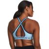 image:imageUnder Armour Womens Crossback Mid Impact Sports Bra490 Blizzard   Varsity Blue