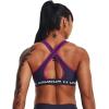 image:imageUnder Armour Womens Crossback Mid Impact Sports Bra558 Tempered Steel   White