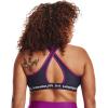 image:imageUnder Armour Womens Crossback Mid Impact Sports Bra558 Tempered Steel   White