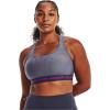 image:imageUnder Armour Womens Crossback Mid Impact Sports Bra558 Tempered Steel Light Heather   Strobe