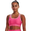 image:imageUnder Armour Womens Crossback Mid Impact Sports Bra640 Pink Punk   White