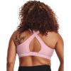 image:imageUnder Armour Womens Crossback Mid Impact Sports Bra647 Prime Pink   White