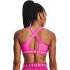 image:imageUnder Armour Womens Crossback Mid Impact Sports Bra655 Rebel Pink  