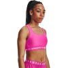 image:imageUnder Armour Womens Crossback Mid Impact Sports Bra655 Rebel Pink  