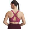 image:imageUnder Armour Womens Crossback Mid Impact Sports Bra659 Fuchsia Dusk   Dark Maroon