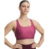 image:imageUnder Armour Womens Crossback Mid Impact Sports Bra659 Fuchsia Dusk   Dark Maroon