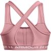 image:imageUnder Armour Womens Crossback Mid Impact Sports Bra697 Pink Elixir   White