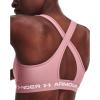 image:imageUnder Armour Womens Crossback Mid Impact Sports Bra697 Pink Elixir   White
