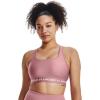 image:imageUnder Armour Womens Crossback Mid Impact Sports Bra697 Pink Elixir   White
