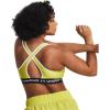image:imageUnder Armour Womens Crossback Mid Impact Sports Bra743 Lime Yellow   White