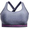 image:imageUnder Armour Womens Crossback Mid Impact Sports Bra767 Aurora Purple Light Heather   Tempered Steel