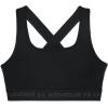 image:imageUnder Armour Womens Crossback Mid Impact Sports BraBlack 001Jet Gray