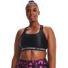 image:imageUnder Armour Womens Crossback Mid Impact Sports BraBlack 001White