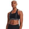 image:imageUnder Armour Womens Crossback Mid Impact Sports BraBlack 001White