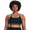 image:imageUnder Armour Womens Crossback Mid Impact Sports BraBlack 002Quirky Lime