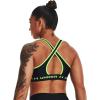 image:imageUnder Armour Womens Crossback Mid Impact Sports BraBlack 002Quirky Lime