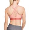 image:imageUnder Armour Womens Crossback Mid Impact Sports BraBlush Orange 873Peach Frost
