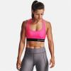 image:imageUnder Armour Womens Crossback Mid Impact Sports BraCerise 653White