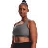 image:imageUnder Armour Womens Crossback Mid Impact Sports BraCharcoal Light Heather 019Black
