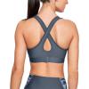 image:imageUnder Armour Womens Crossback Mid Impact Sports BraDownpour Gray 044Black