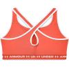 image:imageUnder Armour Womens Crossback Mid Impact Sports BraElectric Tangerine 824White