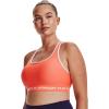 image:imageUnder Armour Womens Crossback Mid Impact Sports BraElectric Tangerine 825White